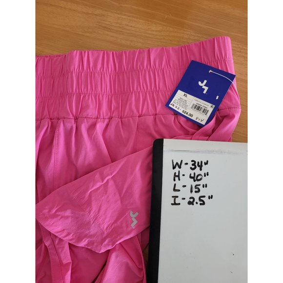 Women's High-Rise Woven Shorts 3" - JoyLab Berry Pink Size XL - Picture 4 of 7